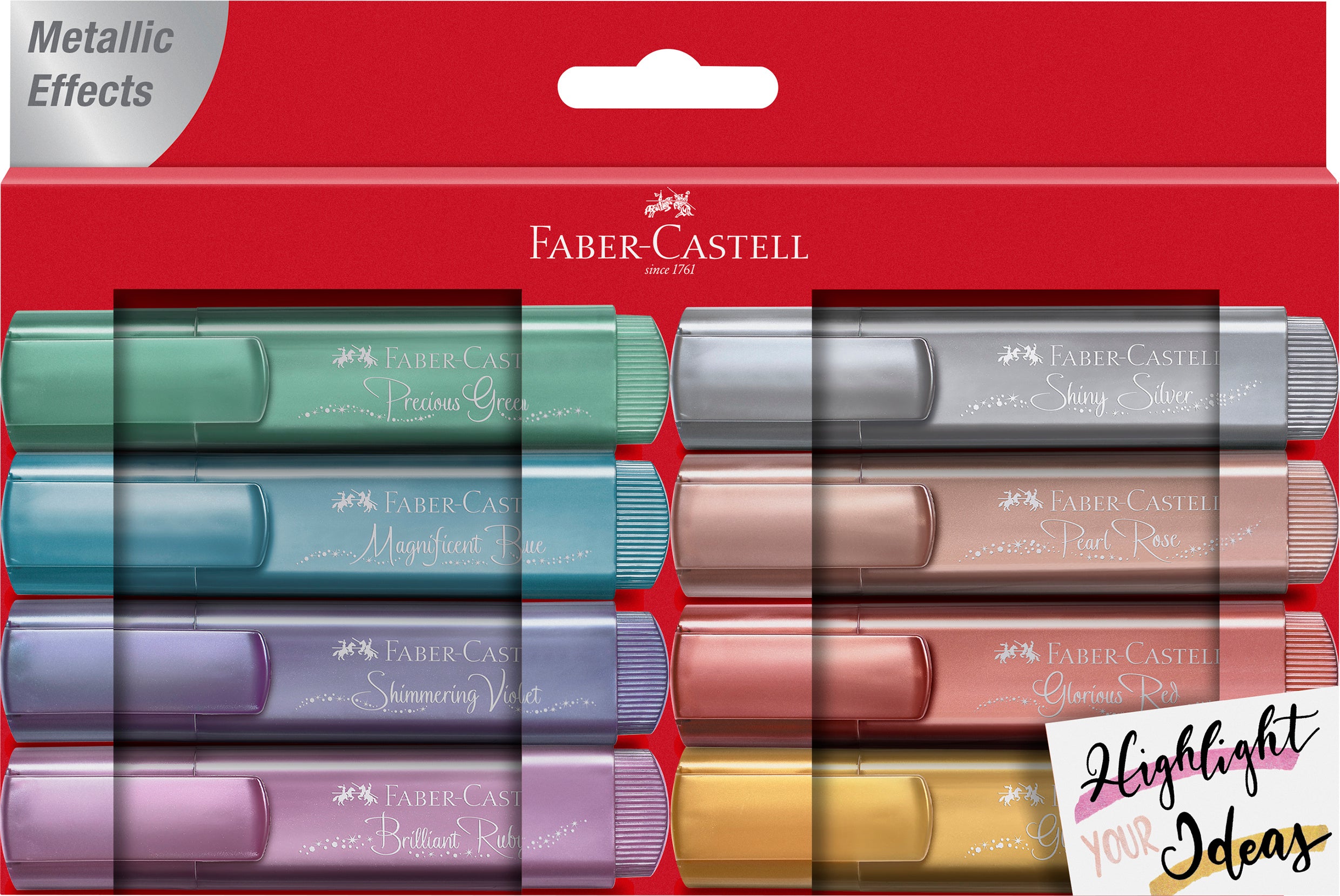 TEXTMARKER SET 8 METALIZAT II FABER-CASTELL TEXTMARKER SET 8 METALIZAT II FABER-CASTELL